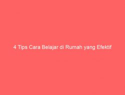 4 Tips Cara Belajar di Rumah yang Efektif