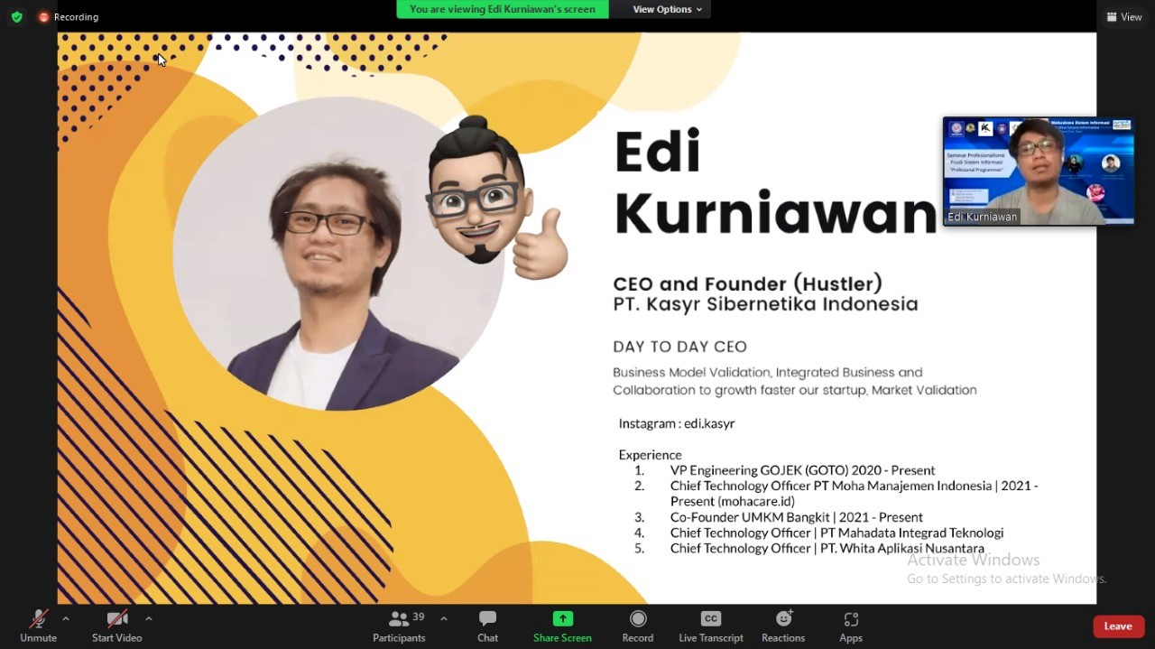 workshop edi kurniawan