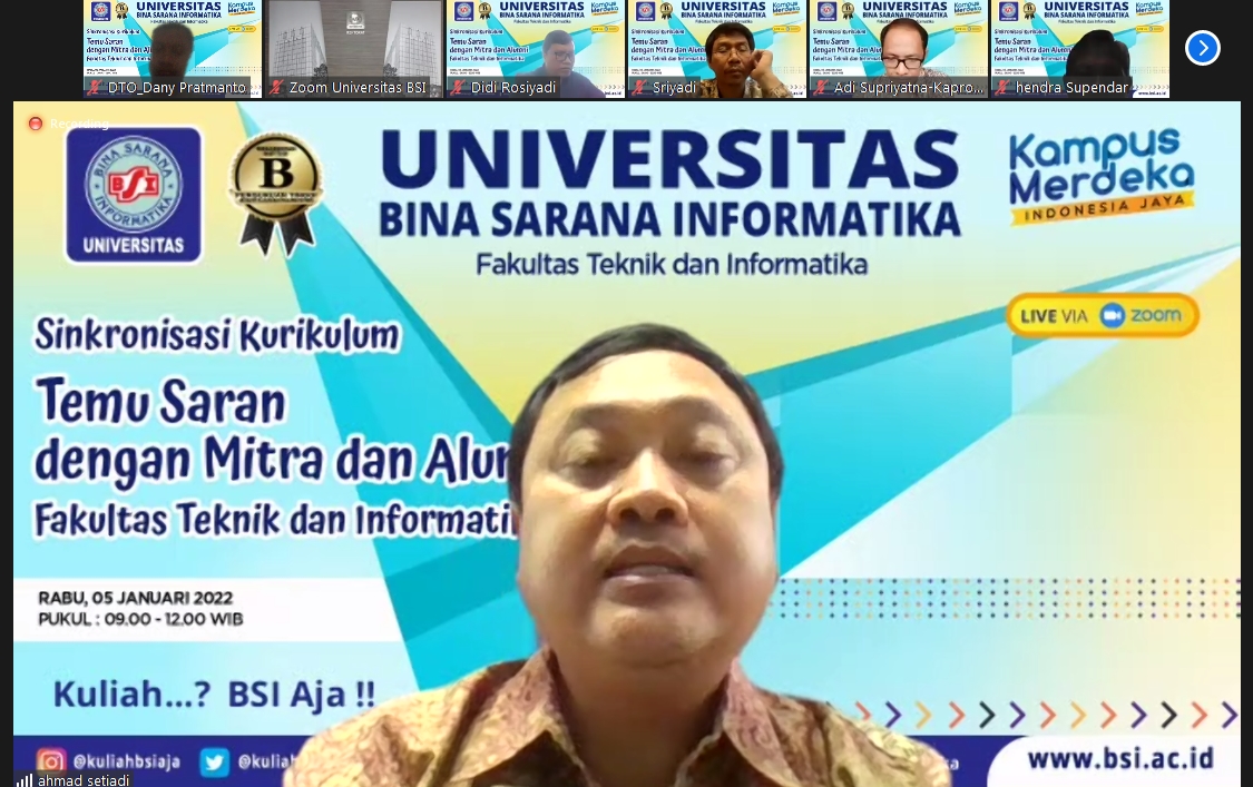 Pentingnya Mitra dan Alumni Universitas BSI Untuk Sinkronisasi Kurikulum FTI
