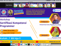 Mahasiswa Sistem Informasi Universitas BSI Tegal Ikuti Pembekalan Sertifikasi Kompetensi