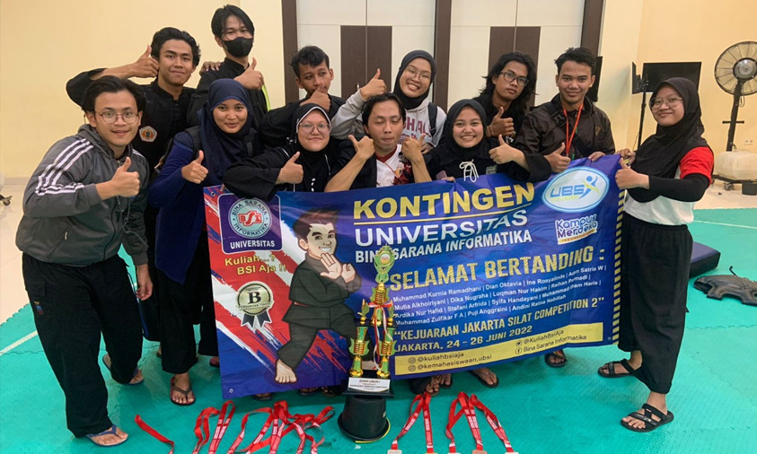 Universitas BSI Borong 13 Medali, Pada Kejuaraan Nasional Pencak Silat