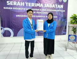UKM Kerohanian Islam UBSI Kampus Tegal : Pelantikan dan Serah Terima Jabatan Kepengurusan Baru UKM Kerohanian Islam Periode 2024/2025