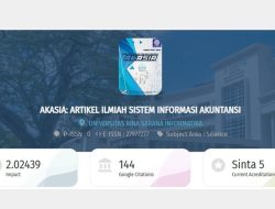 Jurnal Akasia: Artikel Ilmiah Sistem Informasi Akuntansi Raih Akreditasi SINTA 5