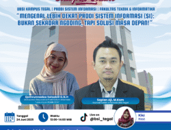 Ngoding Bukan Sekadar Ngoding! UBSI Tegal Ajak Siswa Kenali Prodi Sistem Informasi Lewat HangOut Campus Online