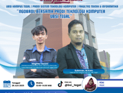 Siap Hadapi Dunia Digital! UBSI Tegal Gelar HangOut Campus Online Bareng Prodi Teknologi Komputer