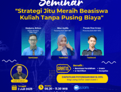 Kuliah Gak Harus Mahal! Yuk Ikuti Seminar “Strategi Jitu Meraih Beasiswa” Bareng UBSI Tegal