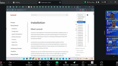 Workshop memperkuat kemampuan dosen dalam mengembangkan aplikasi web modern melalui integrasi backend dan frontend.